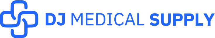 logo DJ Medical horizontal blue